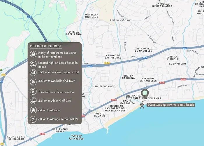 Vacation I Canas Beachfront Haven, Sea View, Jacuzzi, Golden Mile, Duplex Penthouse, 24-7 Security Apartamento Marbella